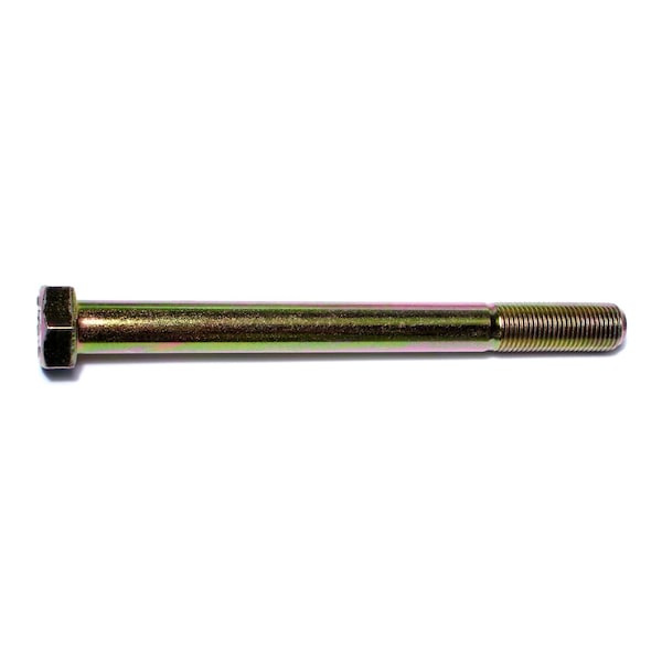 Midwest Fastener Grade 8, 1/2"-20 Hex Head Cap Screw, Zinc Yellow Steel, 5-1/2 in L, 10 PK 00897 - main